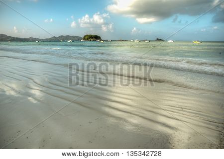 Anse Volbert beach, Praslin island, Seychelles
