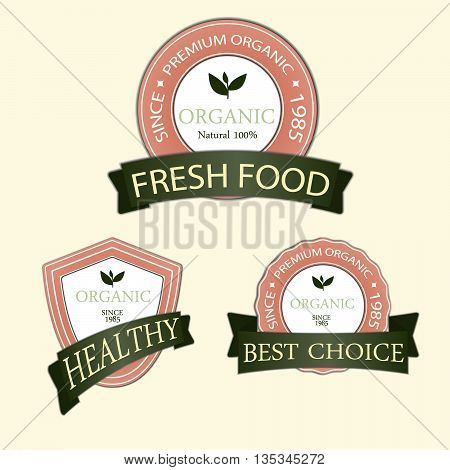 Organic and Genuine product premium labels. Many different style with space for your text.