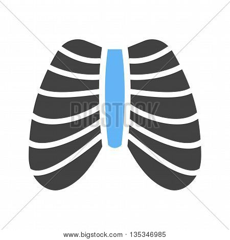 System, ribcage, shape icon vector image. Can also be used for human anatomy. Suitable for mobile apps, web apps and print media.