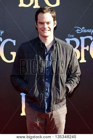Bill Hader at the Los Angeles premiere of 'BFG' held at the El Capitan Theatre in Hollywood, USA on June 21, 2016.