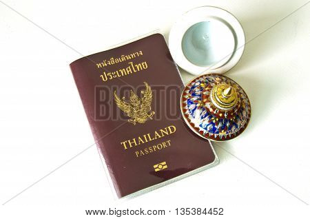Travel at Thailand Benjarong Ceramic jars with intricate designe -souvenir in Thailand