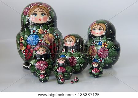 Russian dolls - matrioska modern Wood craft From MoscowRussia