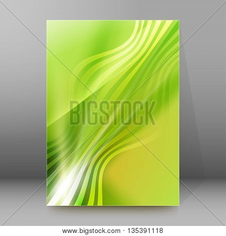 Brochure Cover Template Vertical Format Glowing Background61