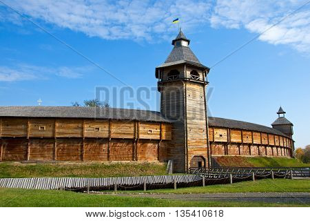 The Wooden Fortress In Baturin, Ukraine