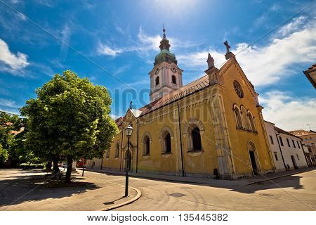 Town of Karlovac church and architecture central Croatia