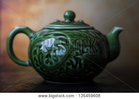 One chinese tea pot for traditional tea ceremony