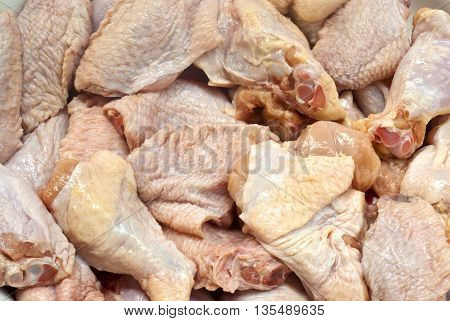 Food ingredient fresh Chicken wings prepare to Cook
