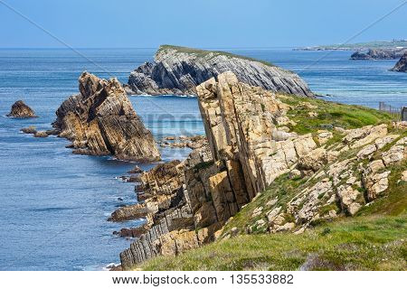 Atlantic Ocean Coastline Near Portio Beach