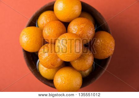 Gulab jamun, or gulaab jamun, is a milk-solids-based sweet mithai