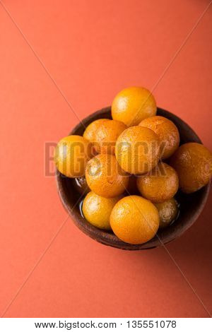 Gulab jamun, or gulaab jamun, is a milk-solids-based sweet mithai