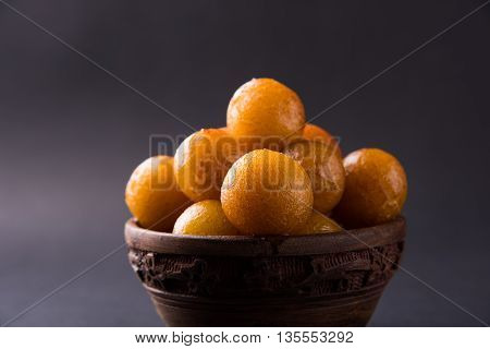 Gulab jamun, or gulaab jamun, is a milk-solids-based sweet mithai