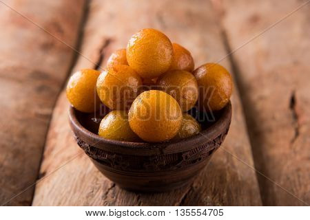 Gulab jamun, or gulaab jamun, is a milk-solids-based sweet mithai