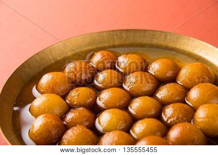 Gulab jamun, or gulaab jamun, is a milk-solids-based sweet mithai