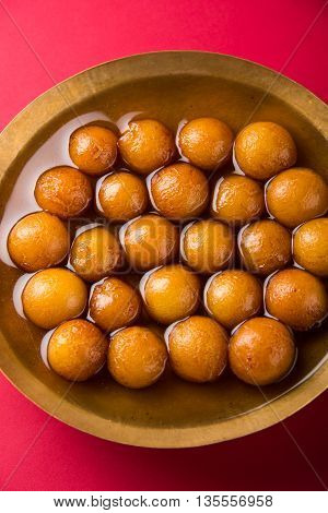 Gulab jamun, or gulaab jamun, is a milk-solids-based sweet mithai