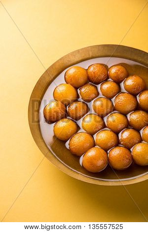 Gulab jamun, or gulaab jamun, is a milk-solids-based sweet mithai