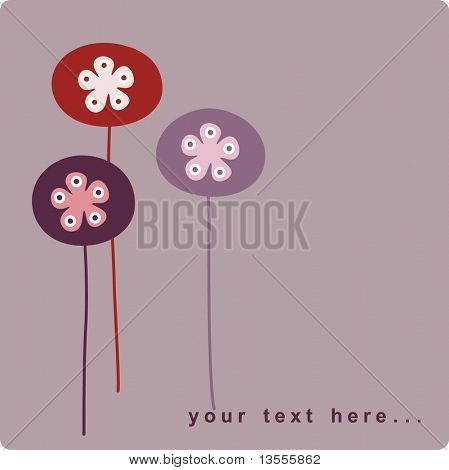 flower card design