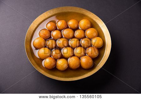 Gulab jamun, or gulaab jamun, is a milk-solids-based sweet mithai