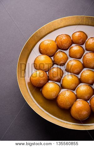 Gulab jamun, or gulaab jamun, is a milk-solids-based sweet mithai