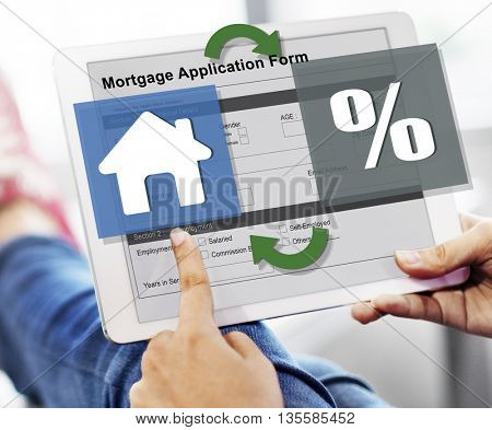 Mortgage Property Credit Loan Purchase Concept