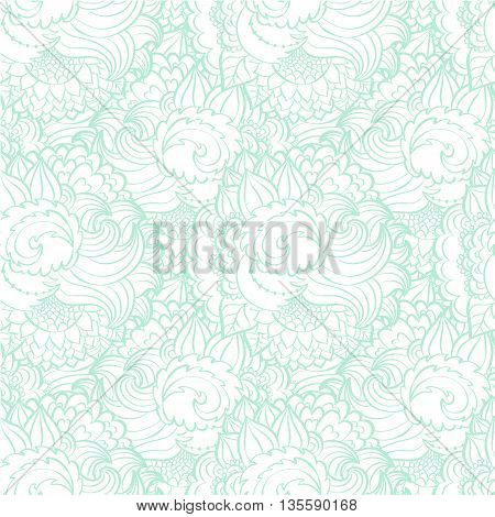 Hand painted watercolor vector flowerseamless pattern background