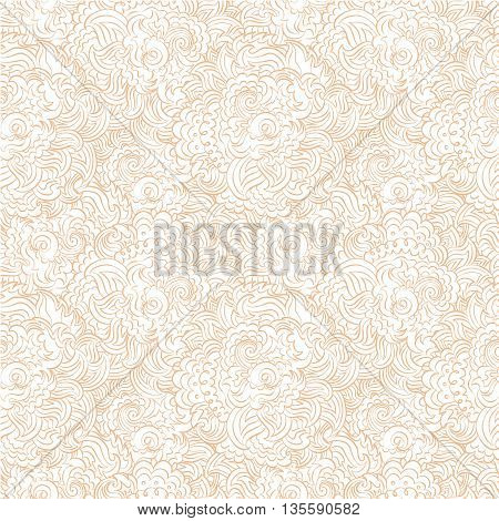 Hand painted watercolor vector flowerseamless pattern background
