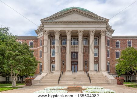 Dallas Hall On The Campus Of Southern Methodist University