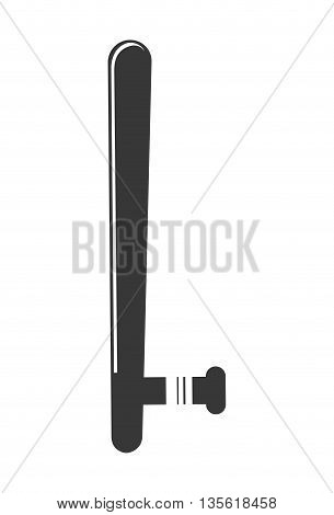 Justice and law represented by bobbins police over isolated and flat background