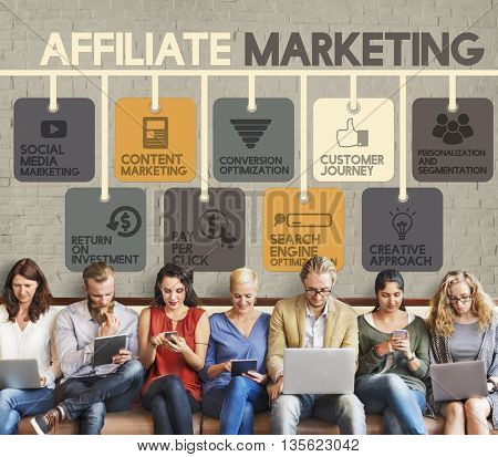 Affiliate Marketing Advertising Commercial Concept