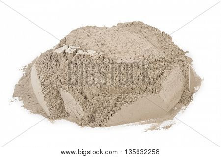 Gray cement powder