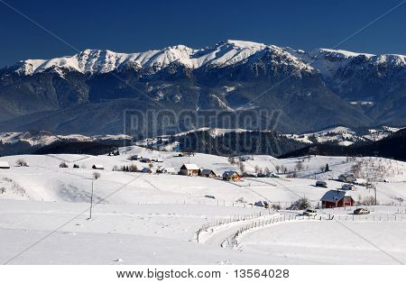 Paysage de montagnes Bucegi Panorama en Roumanie