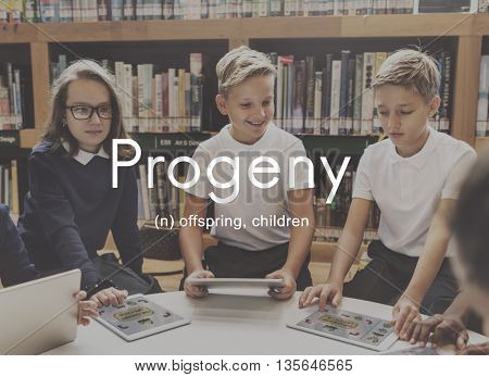 Progeny Children Generation Juvenile Young Kids Concept