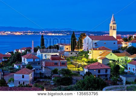 Town of Kali on Ugljan island evening view Dalmatia Croatia