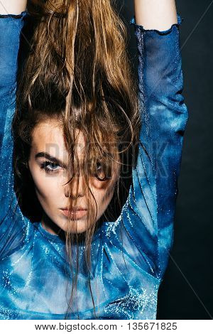 Sexy Woman With Wet Hair