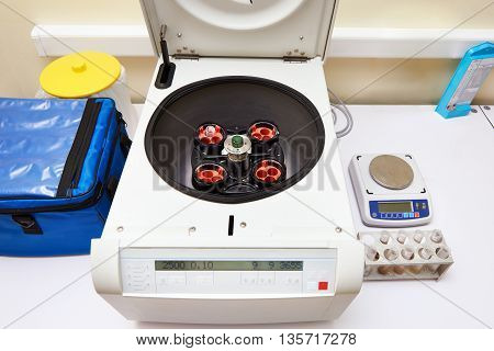 Centrifuge Multifunctional In Biochemical Laboratory