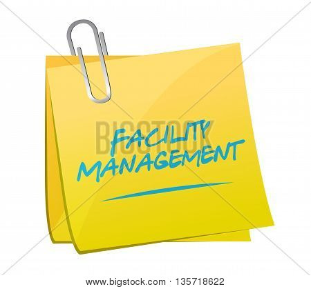 Facility Management Memo Post Sign