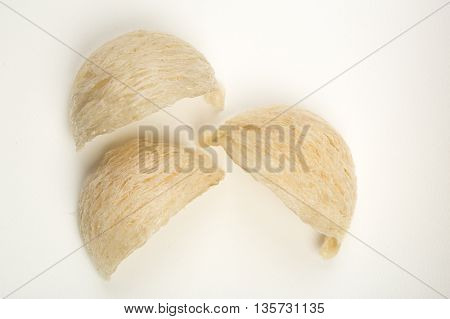Fresh Edible Bird's Nest On White Paper