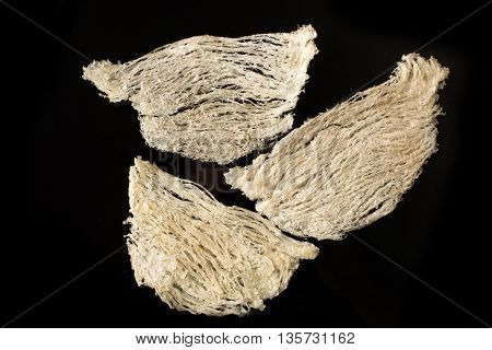 Fresh Edible Bird's Nest On White Paper