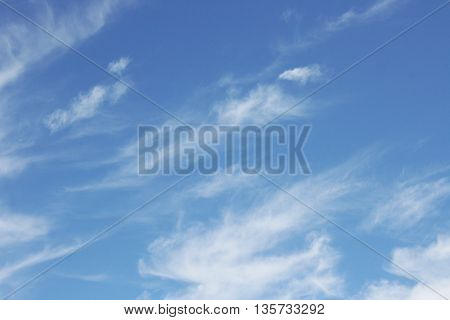 Big fluffy clouds (Altocumulus) with beautiful blue skies
