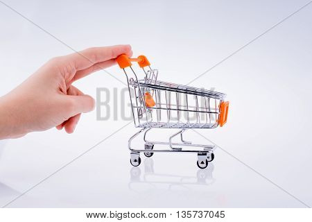 Hand Holding A Cart