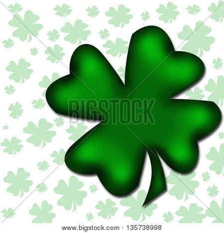 four-leaved clover isolated