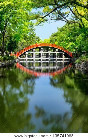Drum Bridge From Sumiyoshi Grand Shrine, Osaka