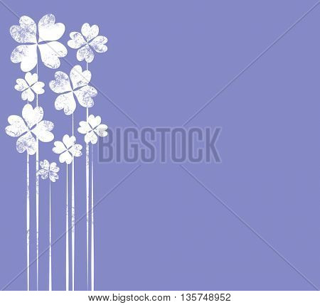 Patrick Day With Clower Grunge Greetings