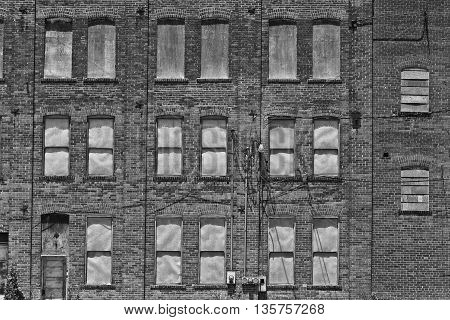 Urban Automotive Blight - Abandoned Automotive Factory - Worn Broken and Forgotten I