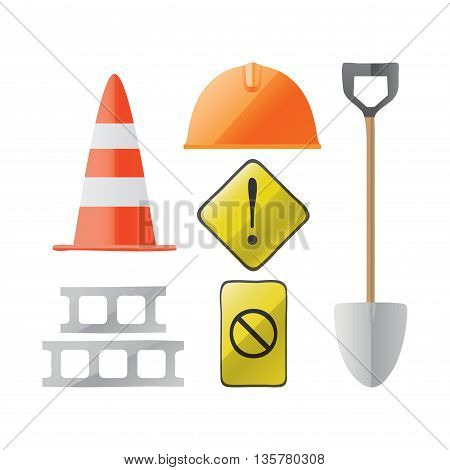 construction vector set.  other types of construction graphics