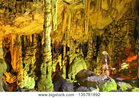 CRETEGREECE-JULY 21: The Cave of Zeus on July 212014 on the Crete island in Greece.