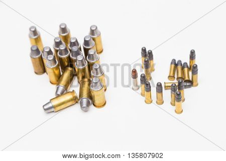 Big .45Acp And Small .22Lr Bullet