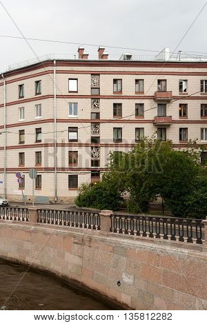 House beginning of the 1960s with the wild beasts on the embankment of Griboyedov Canal.
