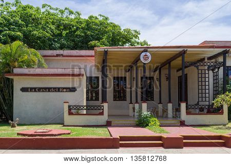 VARADERO, CUBA - JUNE 03, 2015: Museum from the rum Havanna Club in Varadero