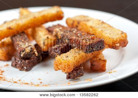 Rusk mit Knoblauch