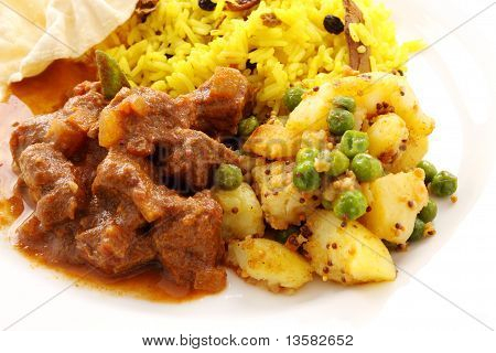 Curry indiano di manzo